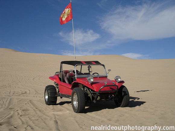 My Red Buggy at Dumont Dunes